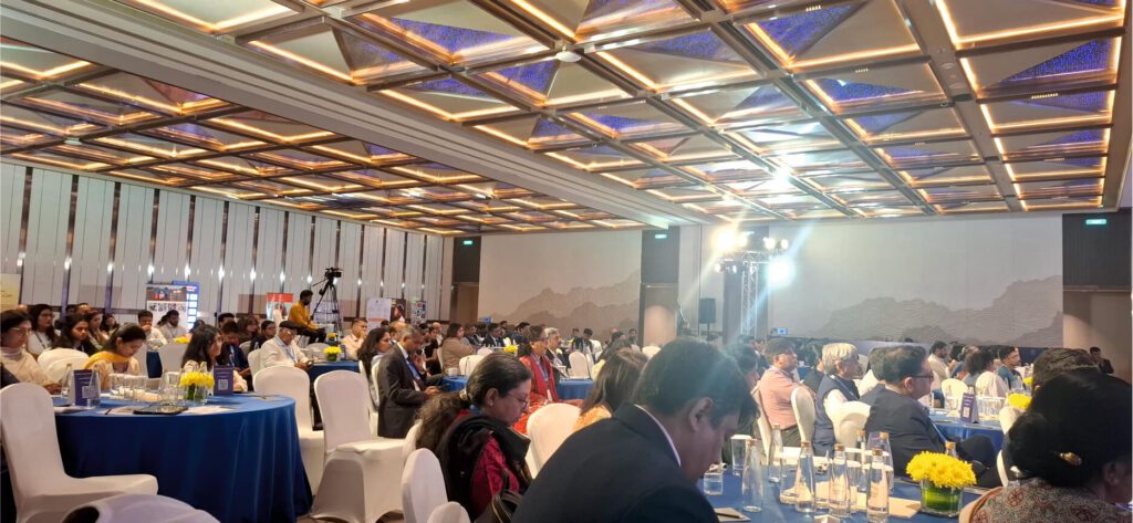 Tres Vista Catalyst Impact Summit annual conference at JW Marriott Juhu Mumbai with curved LED stage by MRG Evennts