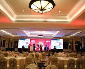 ITC Ballroom setup for Corporate event by MRG Evennts