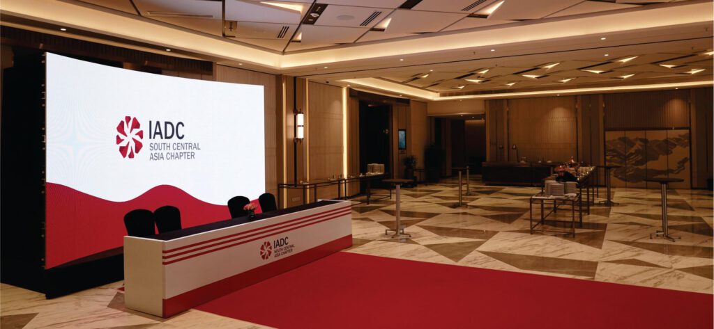 Registration Table with Curved LED Wall at JW Marriott Juhu by MRG Evennts