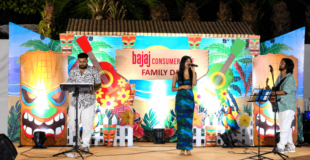 Live band performance at Bajaj Consumer Care Annual Day celebration Mumbai